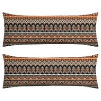 Boho Long Body Pillow Cover – Soft & Breathable Ethnic Fabric, Hidden Zipper, 20"x54", Stylish Abstract Tribal Print – Gift for Side Sleepers, Pregnancy, Home Decor