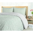 thumbnail image 5 of Ambesonne Luau Duvet Cover Sets, Fresh Springtime in Hawaii, 2-Queen, Mint Green and White, 5 of 7