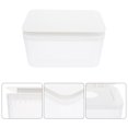 thumbnail image 2 of FRCOLOR Paper Case White PS Material Wet Tissue Box with Non Slip Rubber Feet for Home Use Ergonomic Design 1pc,6.89"X4.92"X3.35", 2 of 4
