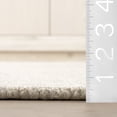 thumbnail image 2 of Rugs USA x Padma Lakshmi Stillpoint Radiating Pattern Wool Rug, 6' x 9', Stillpoint Ivory, 2 of 7