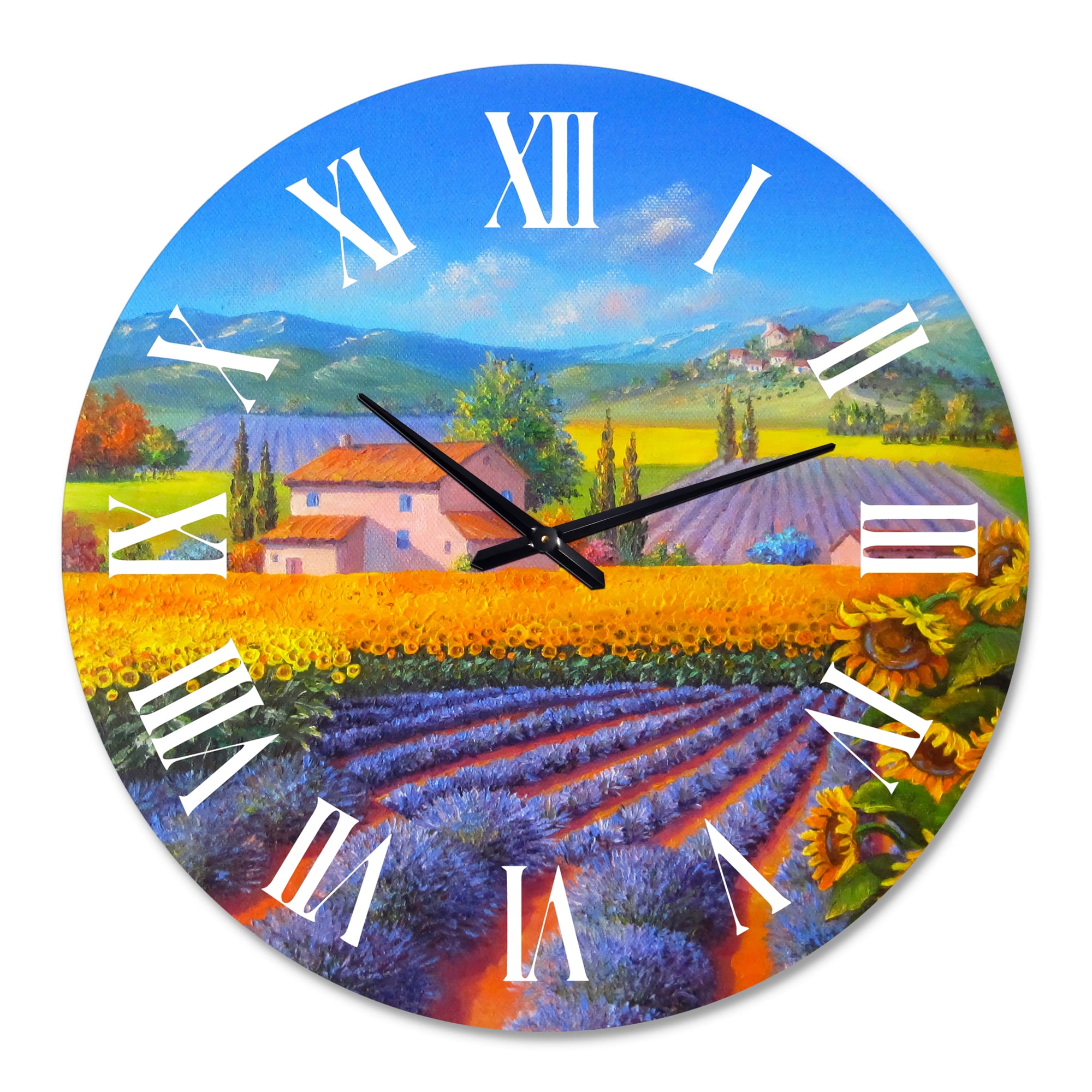 Designart 1 in Quartz Coastal Wall Clock