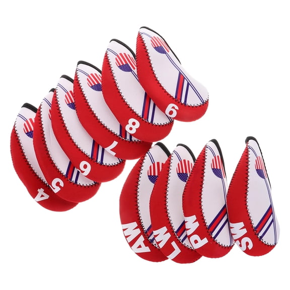 GAXIRE 10pcs Neoprene Golf Covers Sleeves Comfortable Golfing Accessories Set