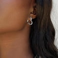 thumbnail image 2 of Alexcraft 925 Sterling Silver Heart Hoop Earrings for Women, Lightweight and Hypoallergenic, 2 of 8