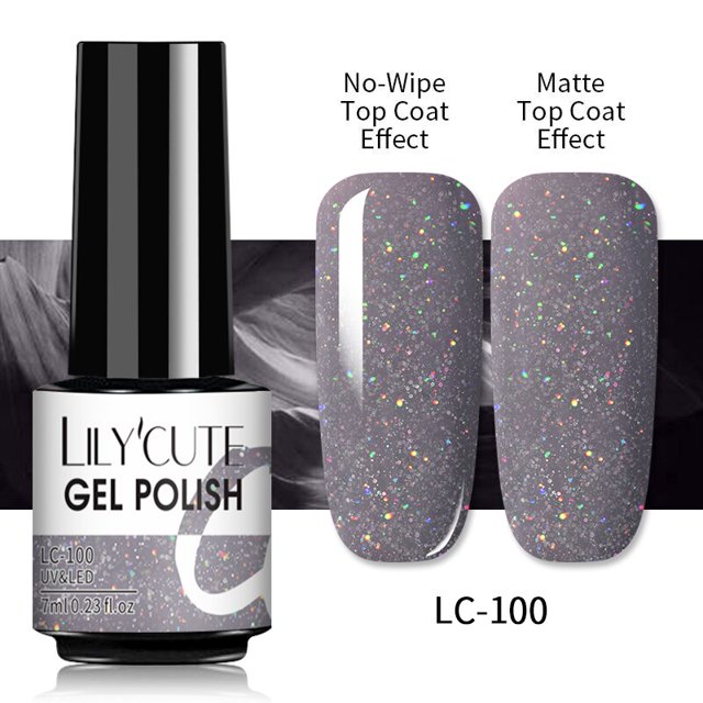 LILYCUTE 7ML capa superior mate barniz para arte de uñas Gel de Color mate capa superior mate necesita Soak-Off UV LED Gel esmalte de uñas híbrido Tan Jianjun unisex