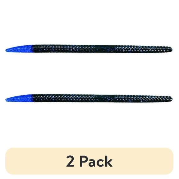 (2 pack) Strike King Shim-E-Stick Blue Black Soft Stick Bait Lure