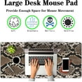 thumbnail image 2 of Gaming Mouse Pad Desk Accessories Kit, Keyboard Pad Big Mouse Pads, Desktop Computer Mat Non-Slip Rubber Base Waterproof with Stitched Edges, 35.4 X 15.7 inch for Work/Game/Office/Home, 2 of 6