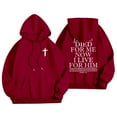 thumbnail image 4 of SIYUDAN Women's Sweatshirts Hoodies Trust in the Lord Hoodies Letter Print Hoodies Oversized Womens Pullover Sweatshirts Winter Tops Preppy Clothes, 4 of 4