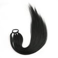 thumbnail image 3 of 26 Inch Ponytail Extensions Synthetic Boxing Braids Wrap Around Chignon Tail with Rubber Band Hair Ring, 3 of 14