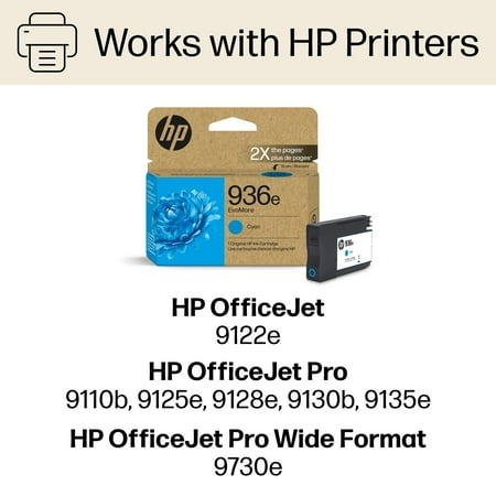 HP - 936e EvoMore Ink Cartridge - Cyan
