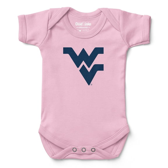 Infant Chad & Jake Light Pink West Virginia Mountaineers  Bodysuit