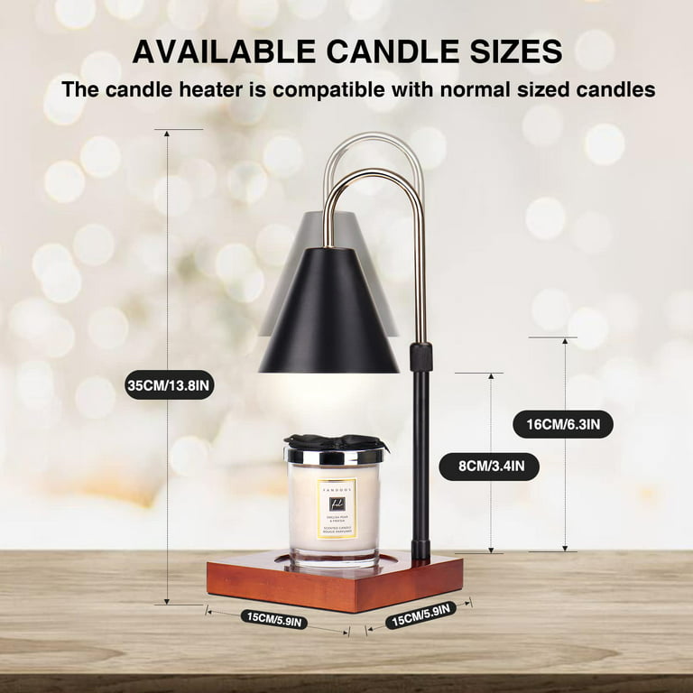  WOLDFY Candle Warmer Lamp with Timer, Candle Warmer