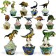 thumbnail image 1 of Pack de 24 adornos para cupcakes de dinosaurios y 24 envoltorios para cupcakes de dinosaurios, decoración de tartas de dinosaurios para fiesta infantil, decoración de cumpleaños de dinosaurios, 1 of 5