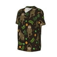 thumbnail image 6 of Fotbe Sloth Doing Yoga Baseball Jersey Shirt for Men and Women, Casual Short Sleeves Button Down T-Shirt-Small, 6 of 9