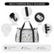 thumbnail image 4 of Fotbe Eiffel Tower Bolsa de Viaje con Estampado, Bolsa de Fin de Semana para Mujer con Compartimento para Zapatos, Bolsa de Gimnasio con Bolsillo Húmedo, 4 of 7