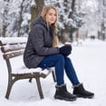 thumbnail image 3 of Ablanczoom Snow Boots Womens with Warm Fuzzy Faux Fur Slip-on Woman Winter Booties Shoes, 3 of 9