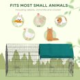 thumbnail image 4 of PawHut 87" Small Animal Cage for Chicken, Rabbits, Chinchillas with Roof, 4 of 10