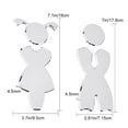 thumbnail image 2 of 1 Set ABS Boy & Girl Bathroom Sign Stickers Public Toilet Sign for Wall Door Accessories Sign Silver Boy: 178x71.5x4.5mm Girl: 180x95x4.5mm, 2 of 5