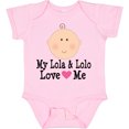 thumbnail image 3 of Inktastic My Lola and Lolo Love Me Girls Baby Bodysuit, 3 of 5