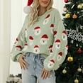thumbnail image 2 of Daznico Womens Santa Knitted Pullover Sweater,Size S, 2 of 7
