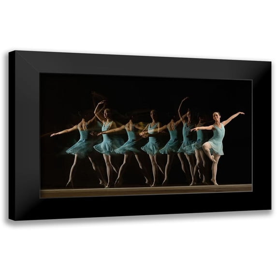 Al 14x10 Black Modern Framed Museum Art Print Titled - Slow motion