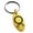 Gold, variant on Stainless Steel Troll Cross Viking Norse Engraved Small Oval Charm Keychain Keyring