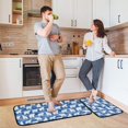 thumbnail image 6 of 2-Piece Kitchen Mat Set Non Slip Washable Floor Mats Decorative Rugs for Kitchen Sink Laundry White Polar Bears Pattern, 6 of 7