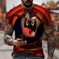 thumbnail image 1 of Nueva Llegada Looney Tunes Taz-Mania Camiseta De Impresión 3D Tazmanian Devil Printing Hombres Y ’ spangjing, 1 of 4