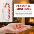 thumbnail image 2 of Lsupdaol Mini Candy Cane Ornaments Polymer Clay Christmas Red and White Craft 60 Count 1.18 x 0.47 Inch, 2 of 5