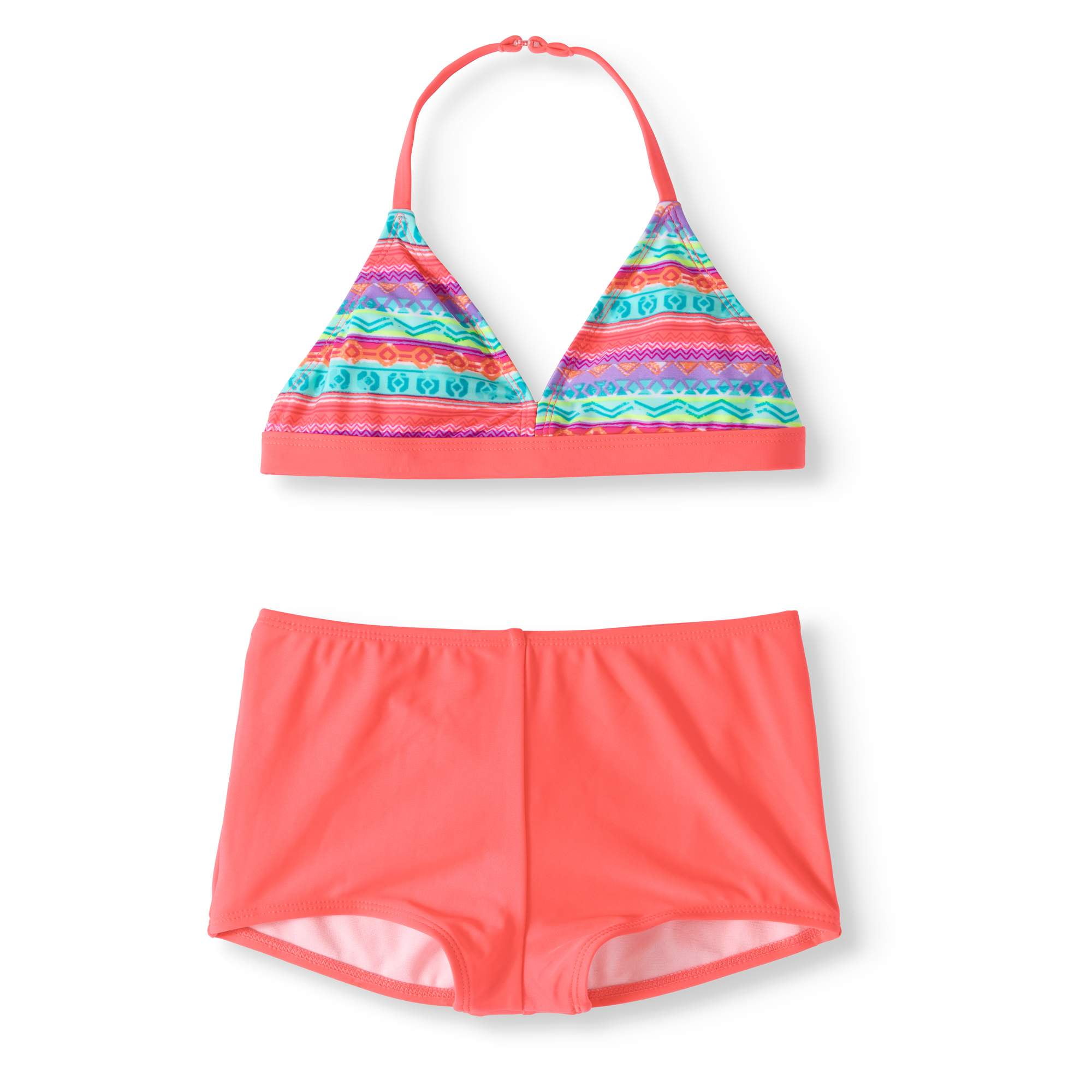 Wonder Nation Girls' Mojave Desert Halter Top Bikini Swimsuit