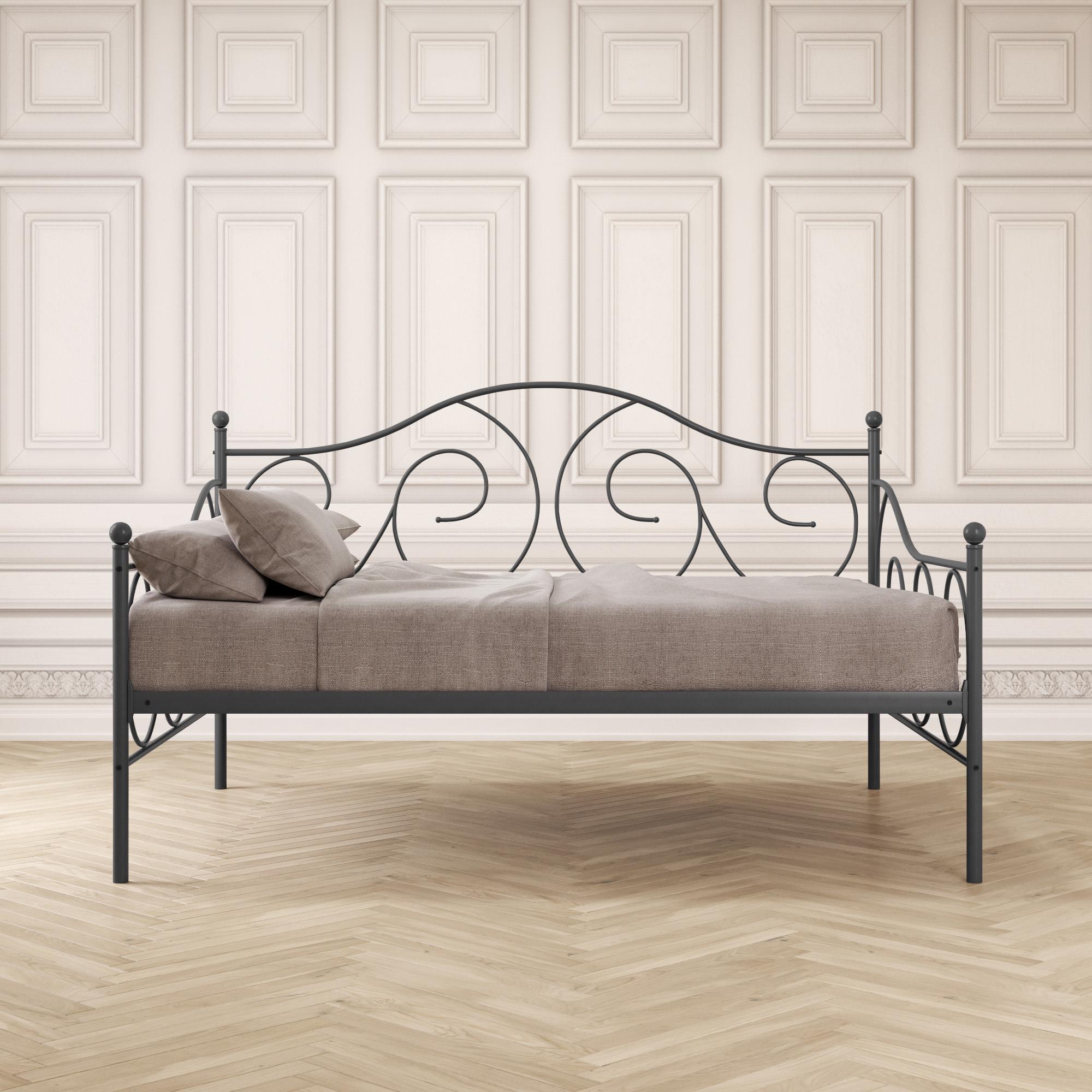 DHP Victoria Metal Daybed, Full, Pewter - image 5 of 24