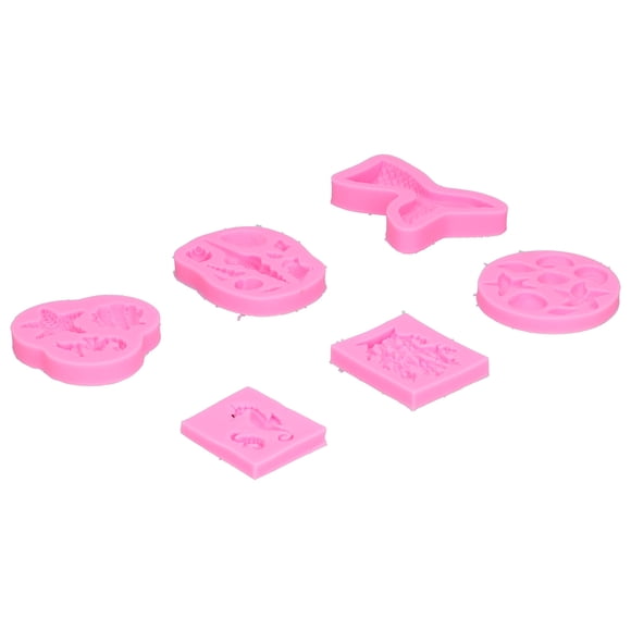 LAFGUR Moule à Pâtisserie en Silicone, 6 Pcs Moule à Mousse en Forme de Coquille Marine pour Fondant pour Chocolat