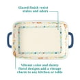 thumbnail image 4 of The Pioneer Woman Keepsake Floral 9"x13" Ceramic Casserole with Lid, 4 of 5