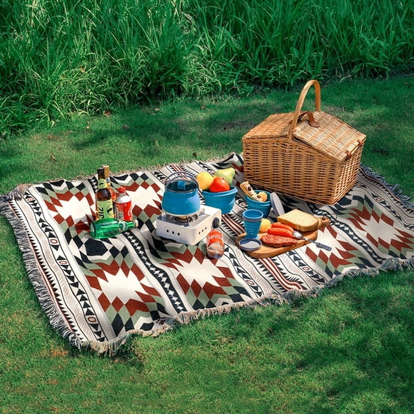 Manta Decorativa Lqprom Estilo Southwest Azteca 130x160 cm Poliéster