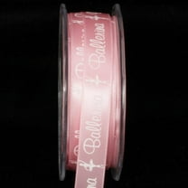 The Ribbon People Pink and White Ballerina Wired Craft Ribbon 0.5" x 108 Yards