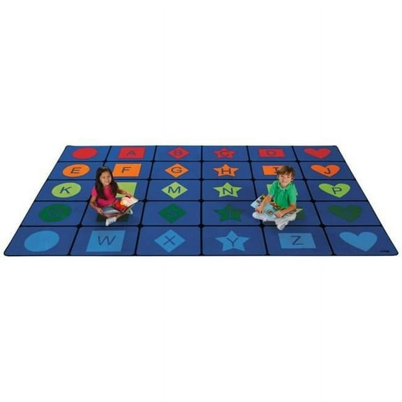 Carpets For Kids 3234 Simple Shapes Seating 8.33 ft. x 13.33 ft. Rectangle Rug