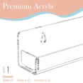thumbnail image 5 of Acrylic Nail Polish Wall Mounted Holder Paint Organizer Storage Rack Clear 4 Pack Hanging Nail Polish Shelf Floating Wall Mount Hold up to 64 Bottles., 5 of 10
