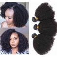 thumbnail image 1 of Paquetes De Cabello Humano Rizado Afro Mongol (14 16 18 Pulgadas) 4B 4C Paquetes De Cabello Humano Afro Rizado Para Mujeres Negras Extensiones De Cabello Virgen 100% Sin Procesar Paquetes De Tejido Ri, 1 of 1