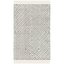 SAFAVIEH Natura Bradach Geometric Area Rug, Ivory/Black, 2'3" x 4'