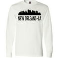 thumbnail image 3 of Inktastic New Orleans Louisiana Skyline Long Sleeve T-Shirt, 3 of 5
