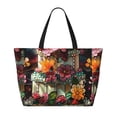 thumbnail image 2 of Balery Stained Glass Floral Cake Beach Travel Bag - Water-Resistant, Large Capacity Lightweight Tote with 7 Pockets for Women and Men - Perfect for Beach, Pool, Gym, and Travel, 2 of 7