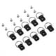 thumbnail image 1 of Kayak D Ring, 10 piezas Durable Canoa Kayak Pesca Aparejo con tornillos M6 para Bungee Kit Accesorio (Negro), 1 of 5
