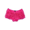 thumbnail image 6 of allshope Women Lace Ruffled Shorts Casual Summer Elastic Waist Short Hot Pants for Beach Nightclub Streetwear, 6 of 7