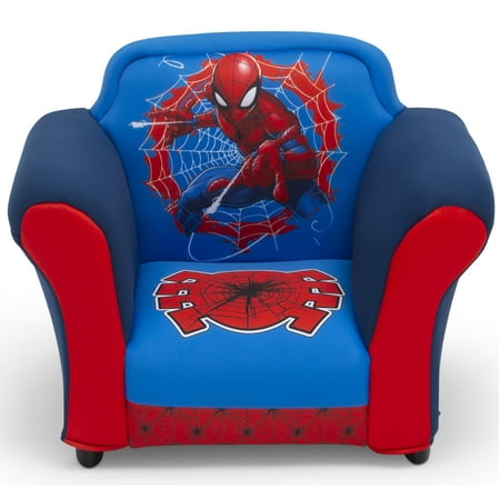 Delta Children Marvel Spider-Man Upholstered Chair with Sculpted Plastic Frame