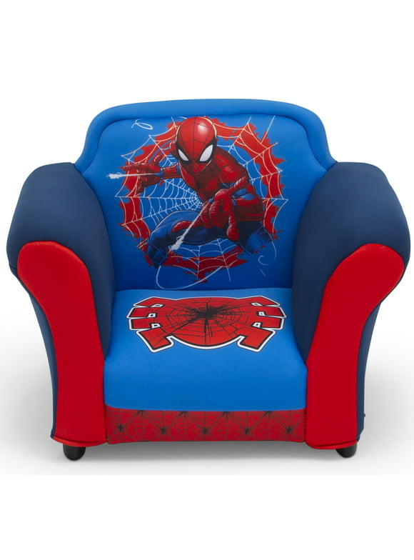 Delta Children Marvel Spider-Man Upholstered Chair with Sculpted Plastic Frame
