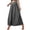 Dark Gray, variant on Women's Summer Boho Flowy Maxi Pants Elastic High Waist Bubble with Pockets Soft Lightweight Beach Vacation Spring Summer Casual Wear S
