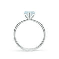 thumbnail image 2 of Angara Natural 0.9 Ct. Aquamarine Solitaire Ring in Sterling Silver for Women (Ring Size: 3.5), 2 of 9