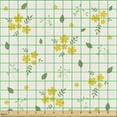 thumbnail image 2 of Botanical Sofa Upholstery Fabric by the Yard, Daisy Petals Flowering Gardening Blossoms Bouquets Fragrance Season, Decorative Fabric for DIY and Home Accents, Reseda Green and Mustard by Ambesonne, 2 of 5