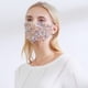 thumbnail image 1 of Mascarilla facial con lentejuelas brillantes | Franela multicolor | Tiras ajustables para las orejas | Mascarilla transpirable con purpurina | Reutilizable y lavable | Ideal para festivales,, 1 of 6