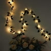 7 feet Green Leaves Fairy Lights Battery Operated LED Garland