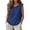Dark Blue, variant on Women Cotton Linen Tank Tops Womens Summer Tops Ruffle Tank Tee Blouse Top Summer Boho Beach Outfits Womens Linen Tops Seamless Soft Top Petite Tops for Women Plus Size Peasant Blouses